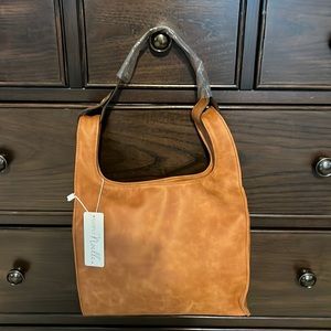 Snap handle shoulder bag